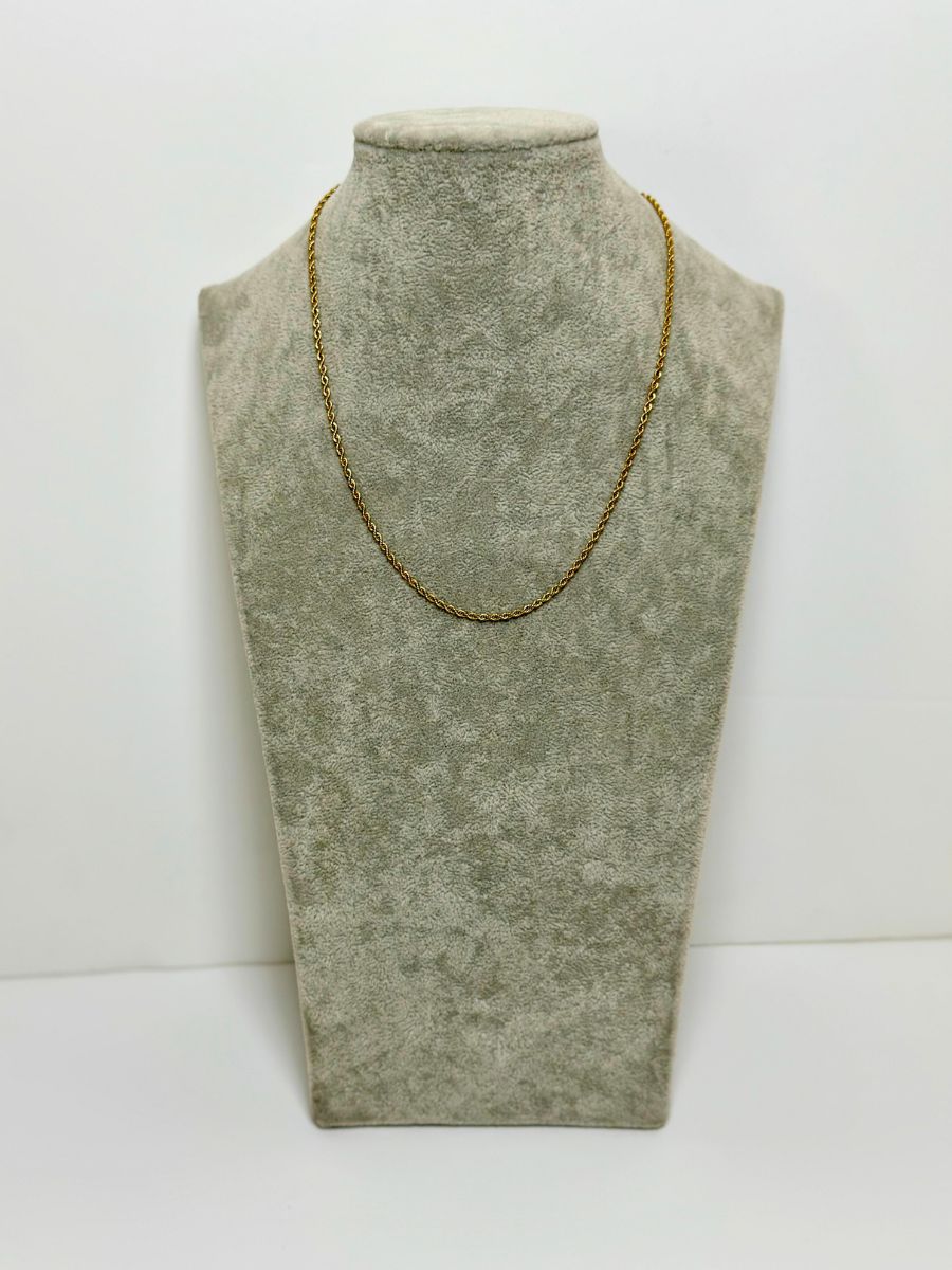 Χρυσό κολιέ λεπτό στριφτό